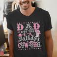Dad Of The Birthday CowGirl Rodeo CowGirl Birthday Men's V-Neck T-Shirt