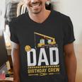Dad Birthday Crew Construction Men's V-Neck T-Shirt