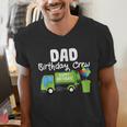 Dad Birthday Crew Garbage Truck Birthday Party T-Shirt Men's V-Neck T-Shirt Dad Birthday Crew Garbage Truck Birthday Party T-Shirt Men's V-Neck T-Shirt