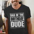Dad Of The Birthday Dude Dad Of The Birthday Boy Men's V-Neck T-Shirt Dad Of The Birthday Dude Dad Of The Birthday Boy Men's V-Neck T-Shirt