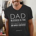Dad Blessed Is The Man Jeremiah 17 Men's V-Neck T-Shirt
