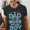 Dad Of The Boss Birthday Party Outfit Like A Boss Daddy Men's V-Neck T-Shirt Dad Of The Boss Birthday Party Outfit Like A Boss Daddy Men's V-Neck T-Shirt