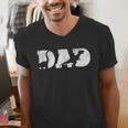 Dad Dinosaur Saurus Boys Girls Fathers Day Idea Men's V-Neck T-Shirt