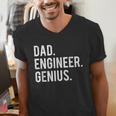 Dad Engineer Genius Cute Engineering Father Men's V-Neck T-Shirt