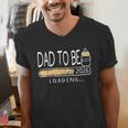 Dad Est 2026 Daddy To Be Promoted To Daddy Soon To Be Dad Men's V-Neck T-Shirt
