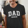 Dad Est 2026 Promoted To Daddy 2026 New Dad Papa Father Men's V-Neck T-Shirt