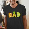Dad Fruitarian Lover Summer Father Fruit Slice Men's V-Neck T-Shirt