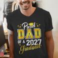 Dad Graduation Senior 2027 Proud Dad Of a 2027 Graduate Men's V-Neck T-Shirt