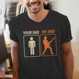 Your Dad My Dad Guitar Guitarist Rock Father's Day Men's V-Neck T-Shirt