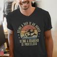 Being A Dad Is An Honor Being A Grandad Is Priceless Grandad Men's V-Neck T-Shirt Being A Dad Is An Honor Being A Grandad Is Priceless Grandad Men's V-Neck T-Shirt