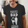Dad Who Has a Karate Daughter Dad & Daughter Men's V-Neck T-Shirt