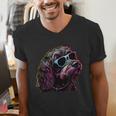 Dad Mom Cool Dog Sunglasses Cockapoo Men's V-Neck T-Shirt Dad Mom Cool Dog Sunglasses Cockapoo Men's V-Neck T-Shirt