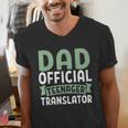 Dad Official Teenager Translator Dad Men's V-Neck T-Shirt