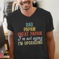 Dad Papaw Great Papaw I'm Upgrading Great Papaw Men's V-Neck T-Shirt