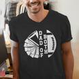 Dad Of Both Proud Football And Cheer Dad Men's V-Neck T-Shirt