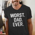 Dad Shirt – Worst Dad Ever Joke Tee Men's V-Neck T-Shirt