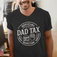 Dad Tax Papa Daddy Fathers Day Men's V-Neck T-Shirt