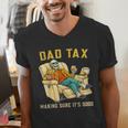 Dad Tax Graphic Tee Fathers Day Men's V-Neck T-Shirt