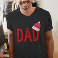 Dad Xmas PJs Christmas Pajamas And Xmas PJ Family Shirt Men's V-Neck T-Shirt