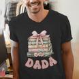 Dada Book First Chapter Birthday Family Matching Party Men's V-Neck T-Shirt Dada Book First Chapter Birthday Family Matching Party Men's V-Neck T-Shirt
