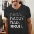 Dada Daddy Dad Bruh Husband Dad Father's Day Men's V-Neck T-Shirt