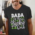 Dada Of The Lucky One First Birthday St Patrick's Day Men's V-Neck T-Shirt