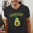 Dadacado Cute Daddy Avocado Pregnant Dad Father Day Men's V-Neck T-Shirt