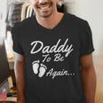 Daddy To Be Again Soon To Be Dad Shirt Men's V-Neck T-Shirt