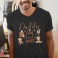 Daddy Can Bearly Wait Bear Gender Neutral Boy Baby Shower Men's V-Neck T-Shirt