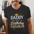 Daddy Of The Birthday Princess Girl Party Matching Family Men's V-Neck T-Shirt
