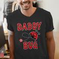 Daddy Bug Ladybug Dad Men's V-Neck T-Shirt