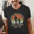 Daddy And Daughter Best Friends For Life Dad Father's Day Men's V-Neck T-Shirt
