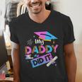 My Daddy Did It Tee Graduation Graduated Dad Proud Children Men's V-Neck T-Shirt