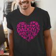 Daddy's Girl Father's Day Idea For a New Dad Men's V-Neck T-Shirt