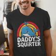 Daddy's Lil Squirter Cute Embarrassing Woman Men's V-Neck T-Shirt