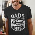 Dads With Beards Are Better Distressed Men's V-Neck T-Shirt