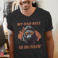 Dad's Birthday Father's Day Dad RIzz Is Bussin' Men's V-Neck T-Shirt