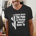 Dads Electrical Lineman Gear Husband & Lineman Wife Men's V-Neck T-Shirt