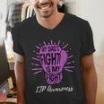 My Dads Fight Is My Fight Immune ITP Awareness Men's V-Neck T-Shirt