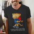 Daniel And Dad Tiger Dark Shirt Men's V-Neck T-Shirt
