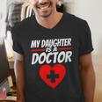 My Daughter Is A Doctor Shirt Proud Parents Graduation Men's V-Neck T-Shirt
