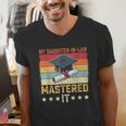 My Daughter In Law Mastered It Master's Graduation Vintage Men's V-Neck T-Shirt