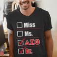 Delta Sigma Theta Sorority Delta Doctor Graduation Men's V-Neck T-Shirt