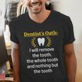 Dentist Dental School Graduation Tooth Oath Dentistry Men's V-Neck T-Shirt