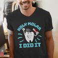 Dentist Hygienist Dental Graduation Holy Molar I Did It Men's V-Neck T-Shirt