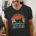 I Didn't Choose The Cat Dad Life The Cat Dad Life Chose Me Men's V-Neck T-Shirt