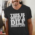This Is What A DILF Looks Like Hot Dad DILF Men's V-Neck T-Shirt