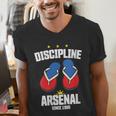 Discipline Arsenal Pinoy Nostalgia Filipino Tsinelas Men's V-Neck T-Shirt Discipline Arsenal Pinoy Nostalgia Filipino Tsinelas Men's V-Neck T-Shirt