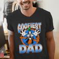 Disney Mickey And Friends Father's Day Goofiest Dad Vintage Men's V-Neck T-Shirt