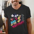 Disney Mickey Mouse Family Star Dad Of The Birthday Boy Men's V-Neck T-Shirt